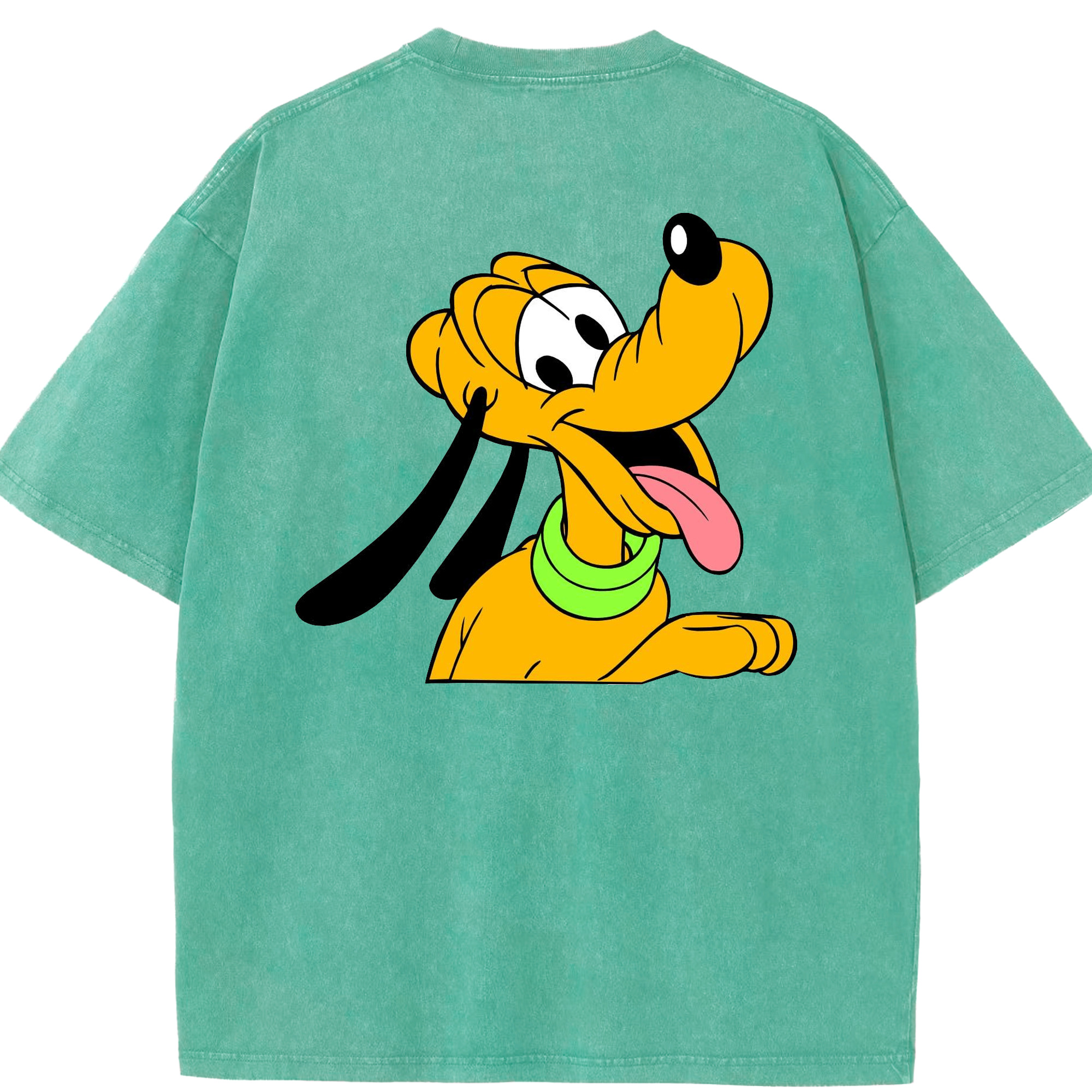 （画像用） ミッキーマウス Mickey Mouse 綿100% ヴィンテージ風 半袖Tシャツ（背面プリント）